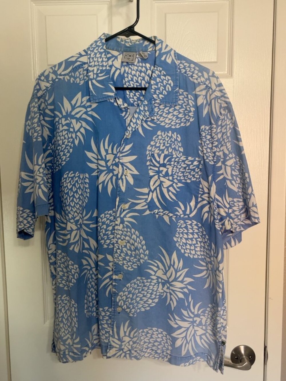 Ocean Pacific Men’s L Blue Pineapple Shirt